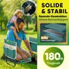 Sekey Höhenverstellbare Kniebank für Gartenarbeit Belastbarkeit 180KG, Gartenhocker Klappbar mit Werkzeugtaschen, Knie Komfort Garten, Grün Bild 3