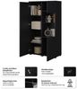 OTTO home Vitrine Modo, Breite 80 cm, moderner griffloser Vitrineschrank Vitrine mit viel Stauraum, Einlegeböden verstellbar, Glastür Bild 3