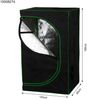 Growbox Gewächshaus Indoor Pflanzenzelt Zuchtzelt Growroom Zuchtschrank Darkroom Zimmergewächshaus Growschrank - 120x60x180 cm Bild 4