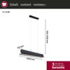Paulmann 79982 LED Pendelleuchte Noyan 3-Step-Dim 2700K 2000lm Filz anthrazit Bild 5