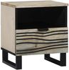 vidaXL Nachttisch 2 pcs Weiß 40 x 33 x 46 cm Holzwerkstoff 4017979 Bild 2