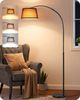 EDISHINE Stehlampe Wohnzimmer dimmbar, Standleuchte Höhenverstellbar, LED wechselbar, kaltweiß bis warmweiß dimmbar, LED Bogenlampe mit Fernbedienung Bild 1