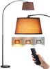 EDISHINE Stehlampe Wohnzimmer dimmbar, Standleuchte Höhenverstellbar, LED wechselbar, kaltweiß bis warmweiß dimmbar, LED Bogenlampe mit Fernbedienung Bild 2