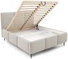 Polsterbett Schlafzimmerbett MIAMI 160x200cm in Stoff Lambi Beige Bild 4