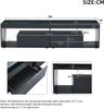 TV-Schrank 180x40x46 cm, Hochglanz Schwarz mit dimmbarer LED, 2 Schubladen und gehärtetem Glas, geeignet für 70 Zoll Bild 5