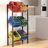 TroniTechnik Regal Getränkekistenregal Stahl schwarz 71x32x140 cm, 3 Ebenen, 360 kg Belastbarkeit, Flaschenregal, Stabil, platzsparend, vielseitig nutzbar, leicht aufbaubar, langlebig Bild 4
