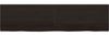 vidaXL Wandregal Dunkelbraun 200x50x(2-4)cm Massivholz Eiche Behandelt 363848 Bild 3
