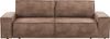 Home affaire 3-Sitzer SHERWOOD Schlafsofa (257cm) Cord, Samtvelours, Vintage-Lederoptik, Schlaffunktion mit Bettkasten (ca. 136/200cm) Bild 2