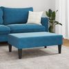 vidaXL Fußhocker Blau 77x55x31 cm Samt 379556 Bild 3