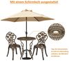Yaheetech Antik Balkonset mit 2 Stühlen und Ø 60 cm Tisch, Metall, Bronze Bild 4