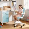 Rutaqian Schreibtischstuhl Schreibtischstuhl mit verstellbarer Fußstütze und Klapparm, Kinder-Studienstuhl 360-Grad-drehbarer für das Lernzimmer zu Hause Bild 2
