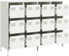 vidaXL Sideboard Weiß 135x39x103,5 cm Kaltgewalzter Stahl 3307178 Bild 4