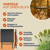 CASARIA® Gartentisch Wetterfest Polyrattan Creme Bild 3