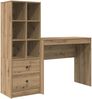 vidaXL Schreibtisch mit Schubladen mit Regal 2 pcs Artisan-Eiche 3337328 Bild 2