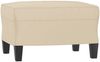 vidaXL 3-tlg. Sofagarnitur mit Kissen Creme Mikrofasergewebe 3202348 Bild 5