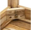 Spetebo Gartentisch Teakholz Beistelltisch - 50x50 cm (Stück, 1-St, Holztisch), massiver Couch- und Blumentisch Bild 4