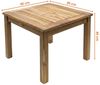 Spetebo Gartentisch Teakholz Beistelltisch - 50x50 cm (Stück, 1-St, Holztisch), massiver Couch- und Blumentisch Bild 2