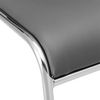 pro.tec 4x Stapelstuhl, grau, Kunstleder, Metallgestell Bild 3