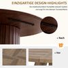 GrandCA HOME Esstisch Moderner runder Esstisch aus Holz (MDF) (1-St), Geeignet für Küchen und Esszimmer, 120 × 76 cm Bild 4