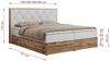 Boxspringbett, Schlafzimmerbett, Bettkasten - VENETO - 200 x 200 cm - Weiß Kunstleder - H3 Bild 5