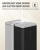 Mülleimer Küche, 30 Liter Tretmülleimer mit Herausnehmbarem Innenbehälter, Vertikales Streifendesign, Mülleimer mit Soft-Close-Deckel und 15 Müllbeuteln, Edelstahl, Schwarz Bild 5
