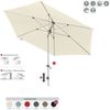 Doppler Expert Auto Tilt ø 280 cm Sonnenschirm 6 Farbvarianten Mittelmastschirm 428441 846 Greige Bild 5