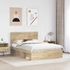 vidaXL Bettrahmen Sonoma 160 x 200 cm Massives Kiefernholz 3412463 Bild 3