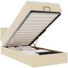 vidaXL Ottomane Bett mit Matratze & LEDs Creme 90x200 cm Stoff 3312199 Bild 2