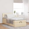 vidaXL Ottomane Bett mit Matratze & LEDs Creme 90x200 cm Stoff 3312199 Bild 4