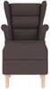 vidaXL Sessel mit Fußhocker Dunkelbraun Stoff 3307993 Bild 4