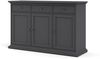 Venedig Sideboard Kommode Konsolentisch Wohnzimmer Gästezimmer matt grau Bild 2