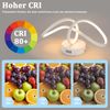 ZMH Deckenleuchte Schlafzimmer Deckenlampe Wohnzimmer: Modern Wohnzimmerlampe Weiß 12W Design Schlafzimmerlampe 3000K Warmweiß Küchenlampe Innen Deckenbeleuchtung LED für Küche Flur Bild 2