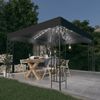vidaXL Pavillon mit LED-Lichterkette, Stahl/Polyester Anthrazit, 3x3 m Bild 2