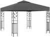 vidaXL Pavillon mit LED-Lichterkette, Stahl/Polyester Anthrazit, 3x3 m Bild 4