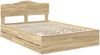 vidaXL Bettrahmen Sonoma-Eiche 150 x 200 cm Ingenieurs Holz 3412993 Bild 4