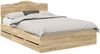 vidaXL Bettrahmen Sonoma-Eiche 150 x 200 cm Ingenieurs Holz 3412993 Bild 2