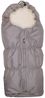 Eichhorn Kinderwagen Fußsack Mumien-Winterfußsack mit vorgenähten Gurtschlitzen (warmer Schlafsack/Fußsack für Kinderwagen und Buggys, Teddyfell (waschbar), innen folierter Fußbereich, Reißverschluss und Kordelzug Bild 5