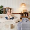 oyajia Schlafsofa Klappbares Knochenloses Schlafsofa mit 2 Kissen,193x81x49CM, 1 Teile, Bodensofa Bed mit Pillow Back Support Armrest - Schlafsofa Klappbar Bild 3