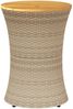 vidaXL Garten-Beistelltisch Trommelform Beige Poly Rattan Massivholz 368298 Bild 4