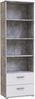 Forte Regal LUPO Bücherregal, in Beton grau und weiß Bild 3