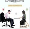 Vinsetto Stuhl Ergonomischer Kniestuhl zur Verbesserung der Körperhaltung (Gesundheitsstuhl, 1 St), für Zuhause, Büro, Schwarz Bild 3