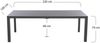 Siena Garden Silva Dining Tisch ? 220x100 cm, Aluminium (matt anthrazit) & HPL Ferro Bild 2