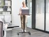 Laptoptisch manuell höhenverstellbar ACADEMIA Dunkelbraun 65 cm 48 cm mit Rädern Bild 3