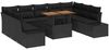 vidaXL Garten Essgruppe mit Kissen 10 pcs Schwarz und Braun 3350009 Bild 2