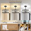 Lapalife LED Deckenleuchte Deckenlampe Schwarz 3-flammig, Kristall Lampenschirm Deckenleuchte, Modernes Design, für Küche, Schlafzimmer, Bad, Flur & Diele Bild 3