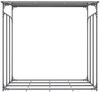 TPFLiving Kaminholzregal Sorin, BxTxH:165x70x165 cm, (Abschrägtes Dach aus Polycarbonat für optimalen Regenschutz, Inklusive wasserabweisender Abdeckplane mit Laschen), Erhältlich in fünf praktischen Größen für außen Bild 2
