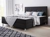 Boxspringbett 'Jump Typ 2' mit Matratze und Topper, Webstoff schwarz, 180x200 cm Bild 2