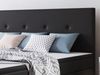 Boxspringbett 'Jump Typ 2' mit Matratze und Topper, Webstoff schwarz, 180x200 cm Bild 4