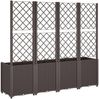 vidaXL Pflanzkübel mit Rankgitter Braun 160x40x140 cm PP 367875 Bild 5