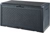 Aufbewahrungsbox Atella 122x54,5x65cm Schwarz, Rattanoptik [casa. pro] Bild 2